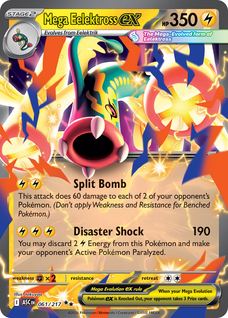 Pokemon TCG Mega Eelektross ex 061/217 - Ascended Heroes