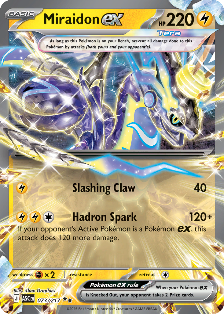 Pokemon TCG Miraidon ex 073/217 - Ascended Heroes