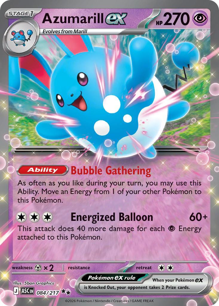 Azumarill ex 084/217 Ascended Heroes Pokémon card | Pokebundles Ireland