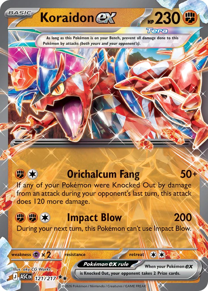 Pokemon TCG Koraidon ex 121/217 - Ascended Heroes