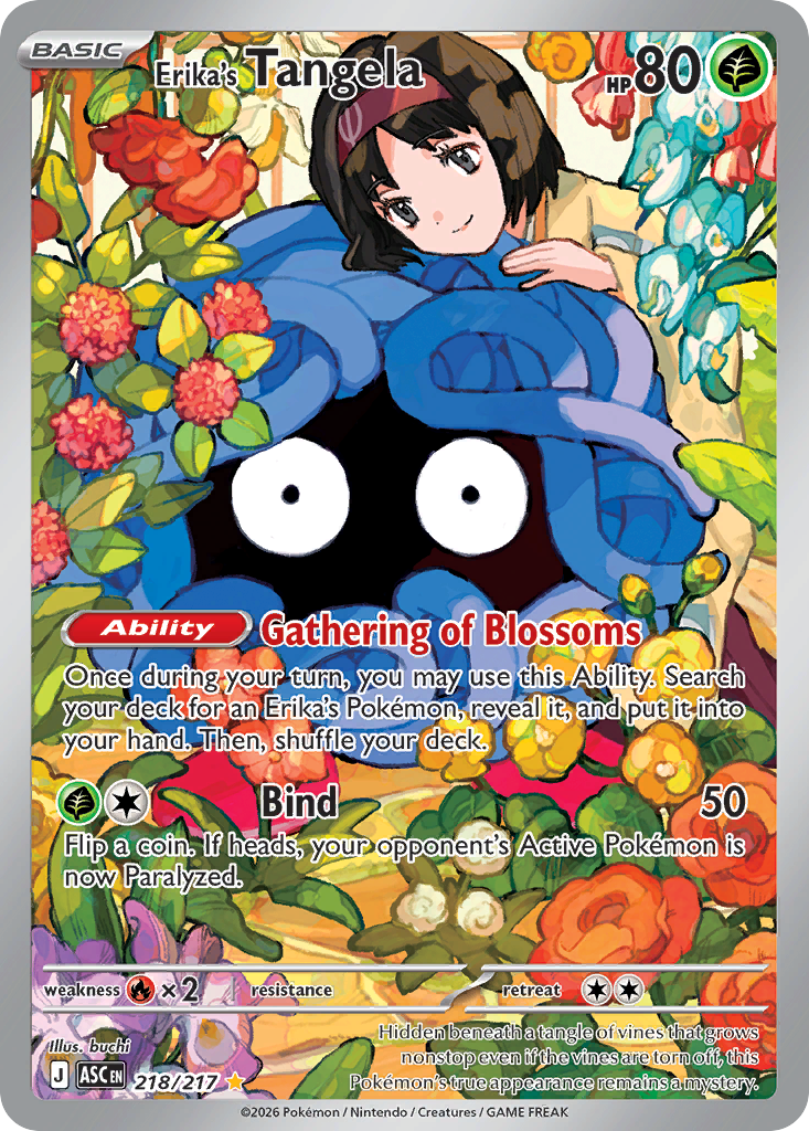 Pokemon TCG Erika's Tangela 218/217 - Ascended Heroes