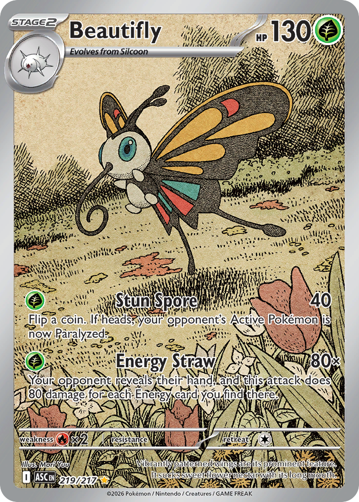 Pokemon TCG Beautifly 219/217 - Ascended Heroes