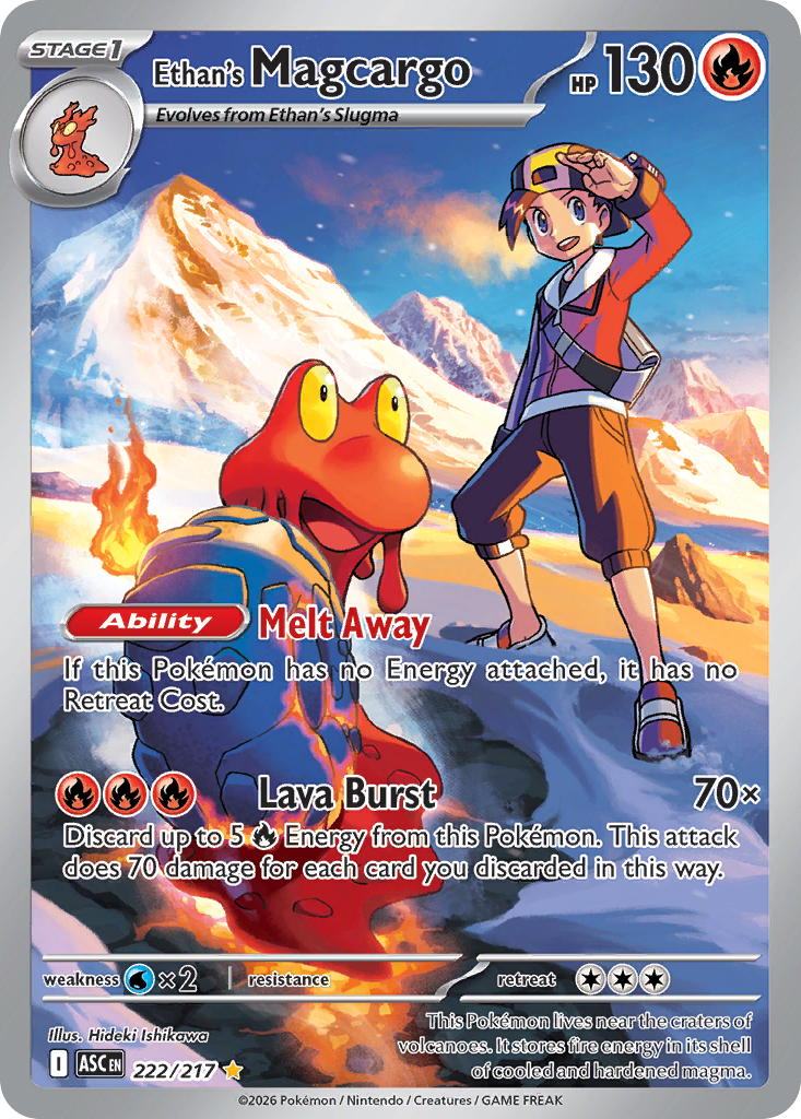 Pokemon TCG Ethan's Magcargo 222/217 - Ascended Heroes