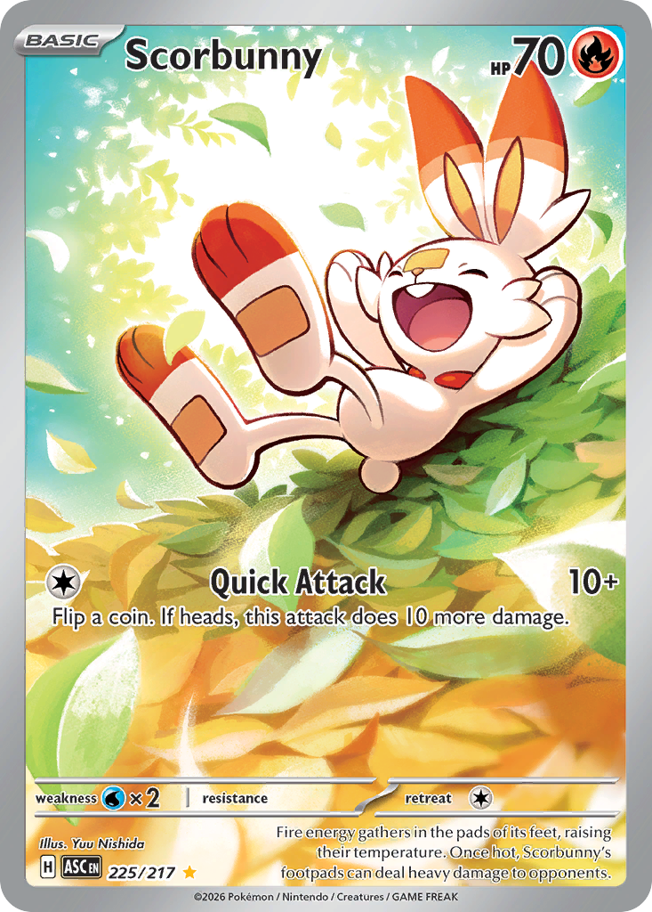 Pokemon TCG Scorbunny 225/217 - Ascended Heroes