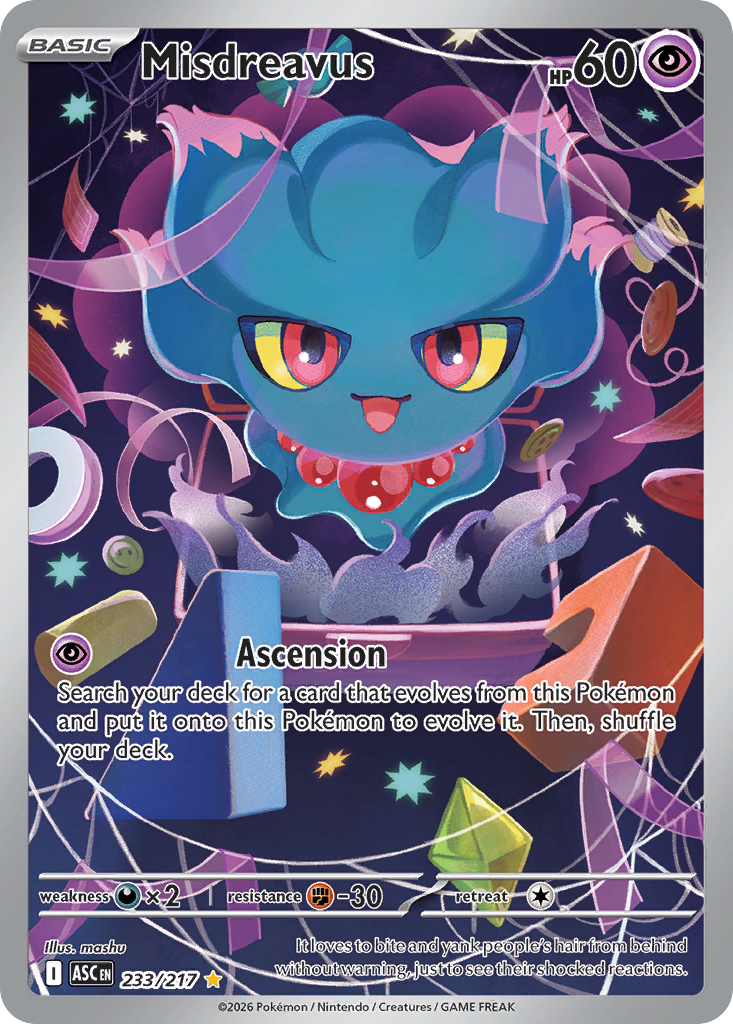 Pokemon TCG Misdreavus 233/217 - Ascended Heroes