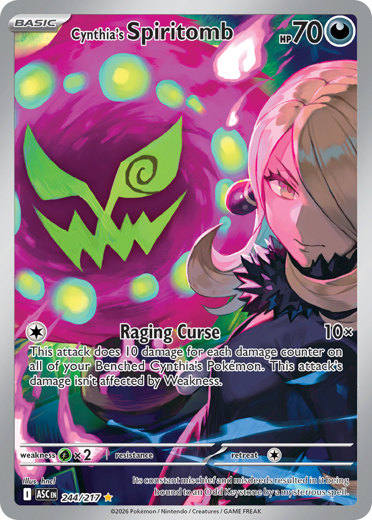 Pokemon TCG Cynthia's Spiritomb 244/217 - Ascended Heroes