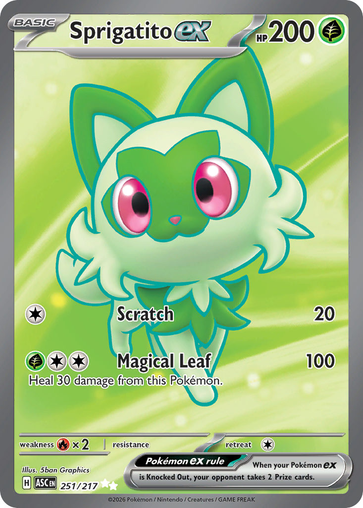 Pokemon TCG Sprigatito ex 251/217 - Ascended Heroes