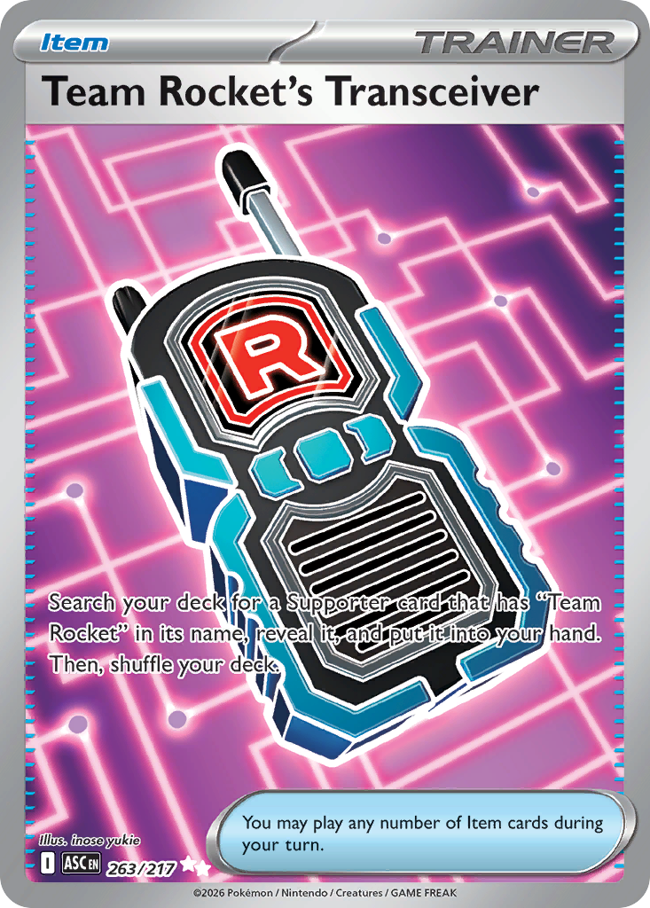 Pokemon TCG Team Rocket's Transceiver 263/217 - Ascended Heroes