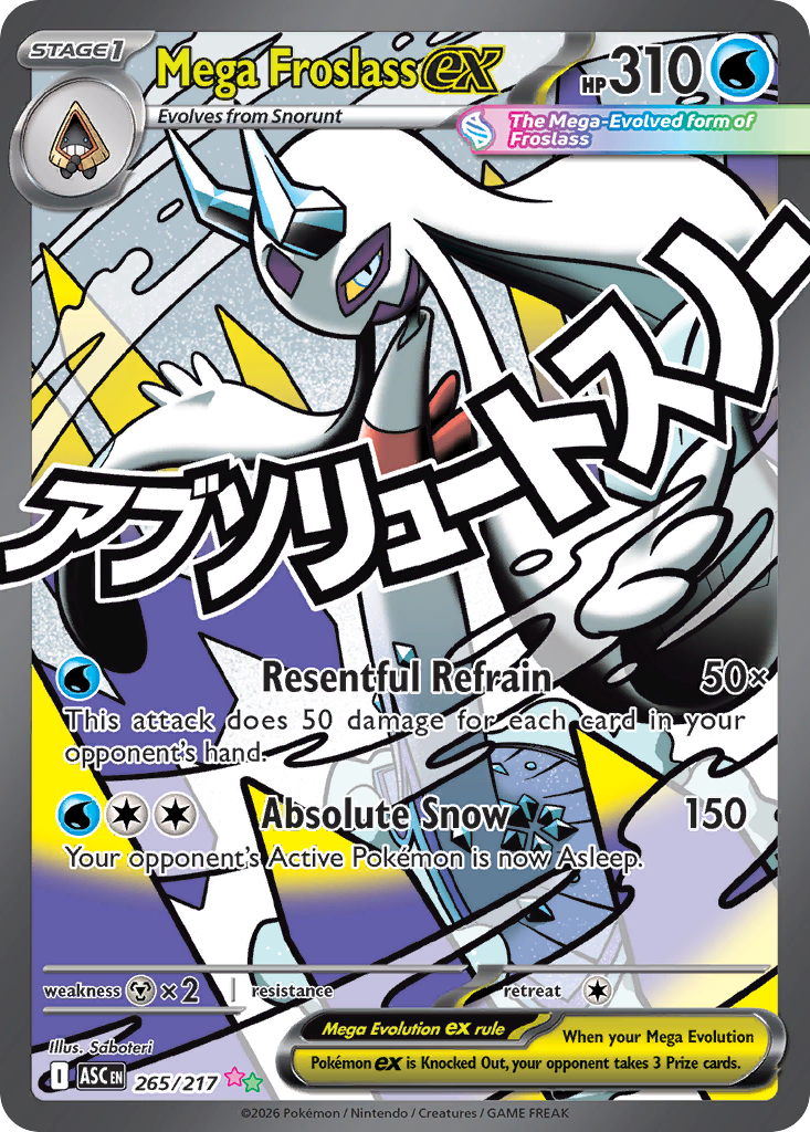 Pokemon TCG Mega Froslass ex 265/217 - Ascended Heroes
