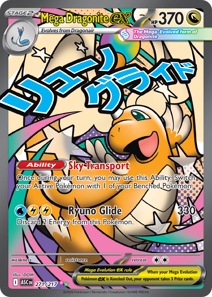 Pokemon TCG Mega Dragonite ex 271/217 - Ascended Heroes