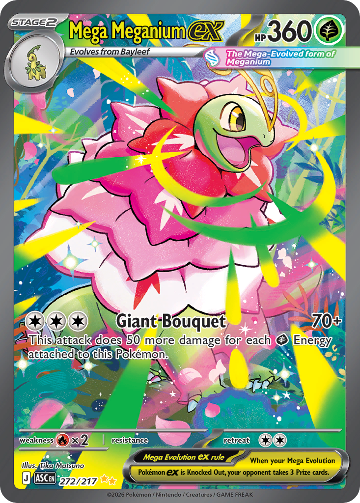 Pokemon TCG Mega Meganium ex 272/217 - Ascended Heroes