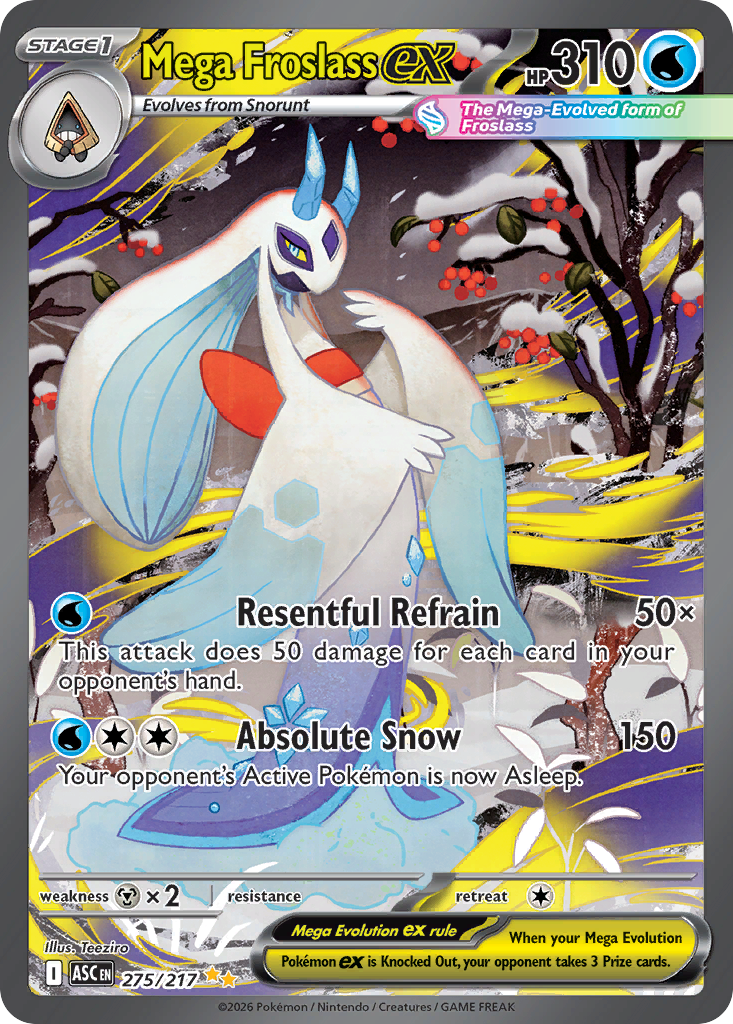 Pokemon TCG Mega Froslass ex 275/217 - Ascended Heroes