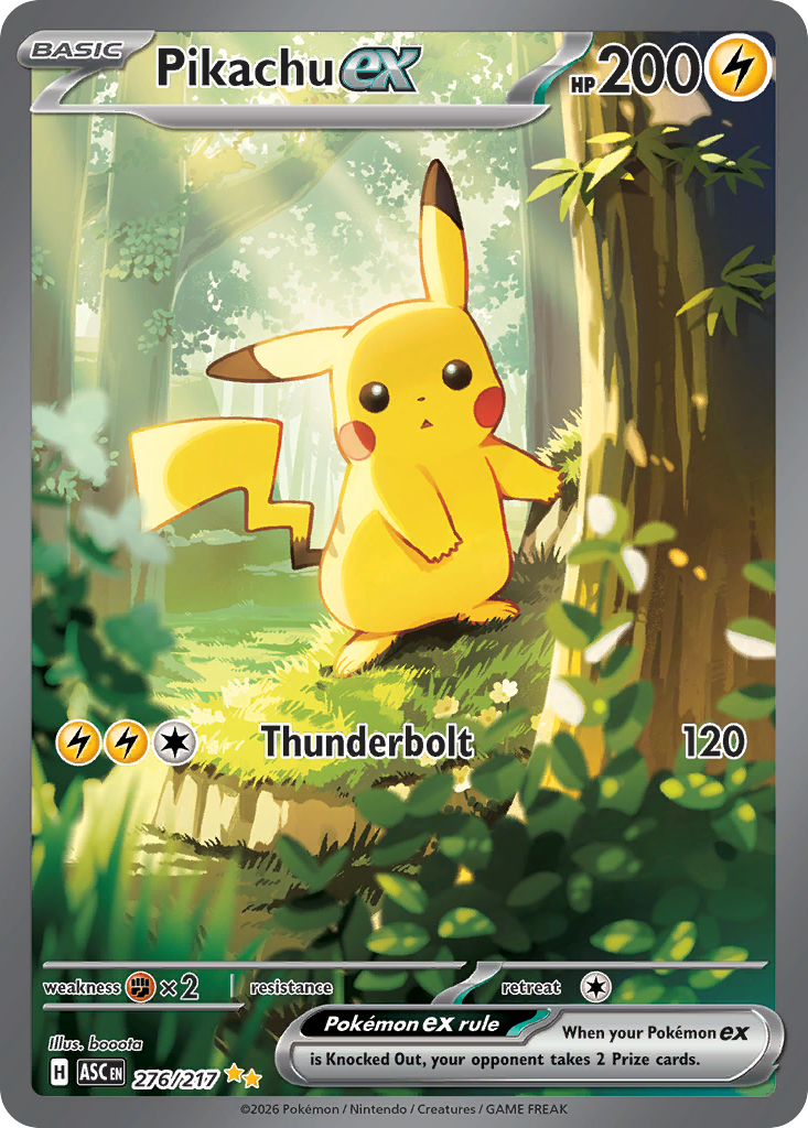 Pokemon TCG Pikachu ex 276/217 - Ascended Heroes