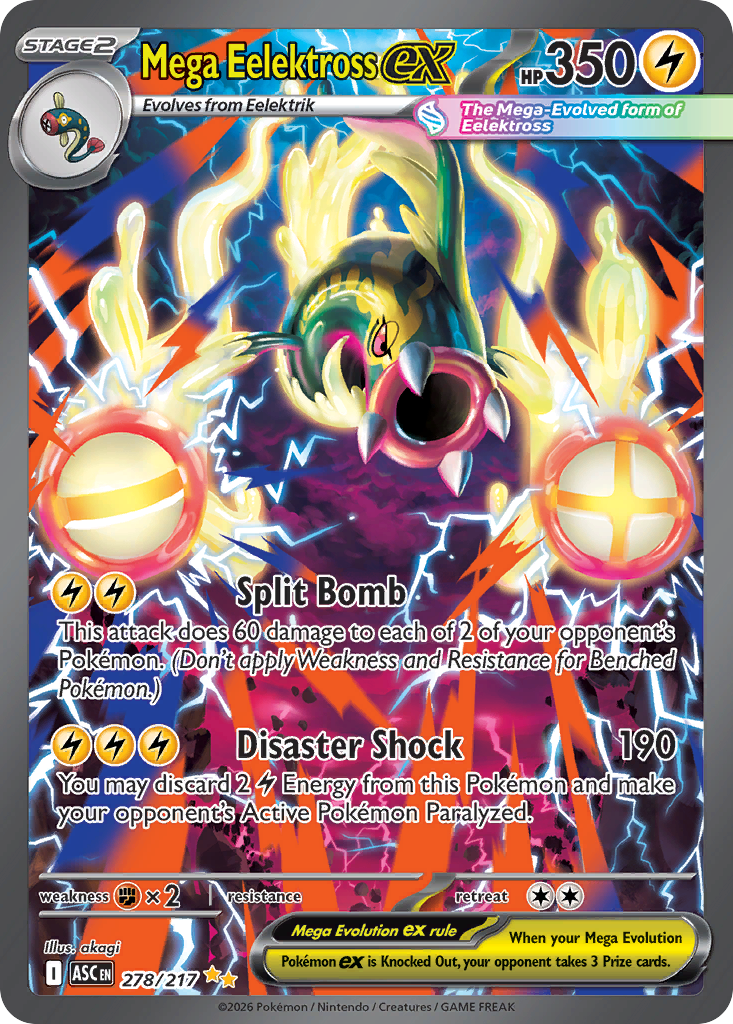 Pokemon TCG Mega Eelektross ex 278/217 - Ascended Heroes