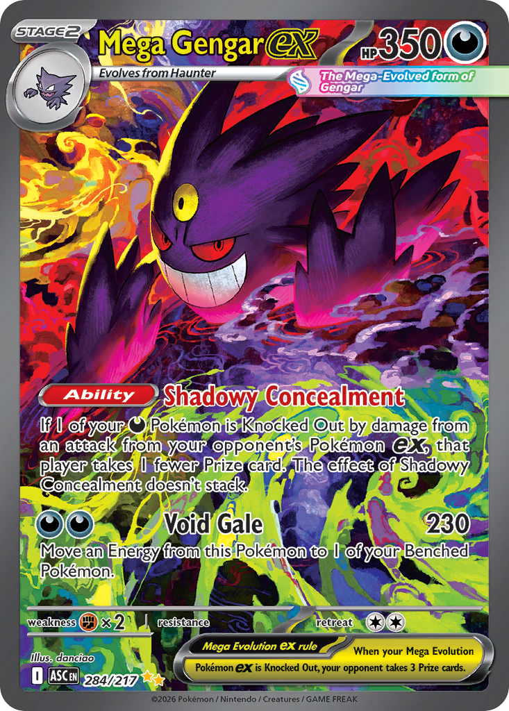 Pokemon TCG Mega Gengar ex 284/217 - Ascended Heroes