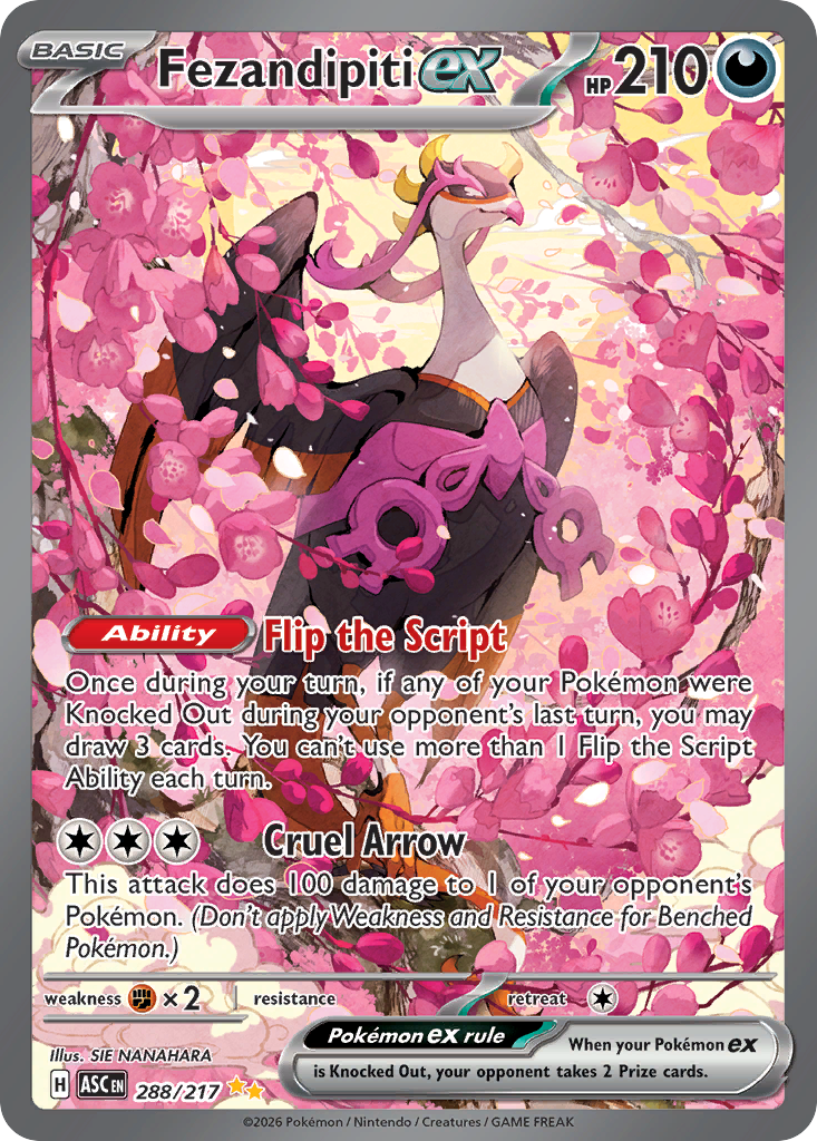 Pokemon TCG Fezandipiti ex 288/217 - Ascended Heroes