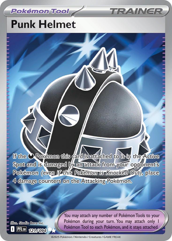 Punk Helmet 121/094 Phantasmal Flames Pokémon card | Pokebundles Ireland