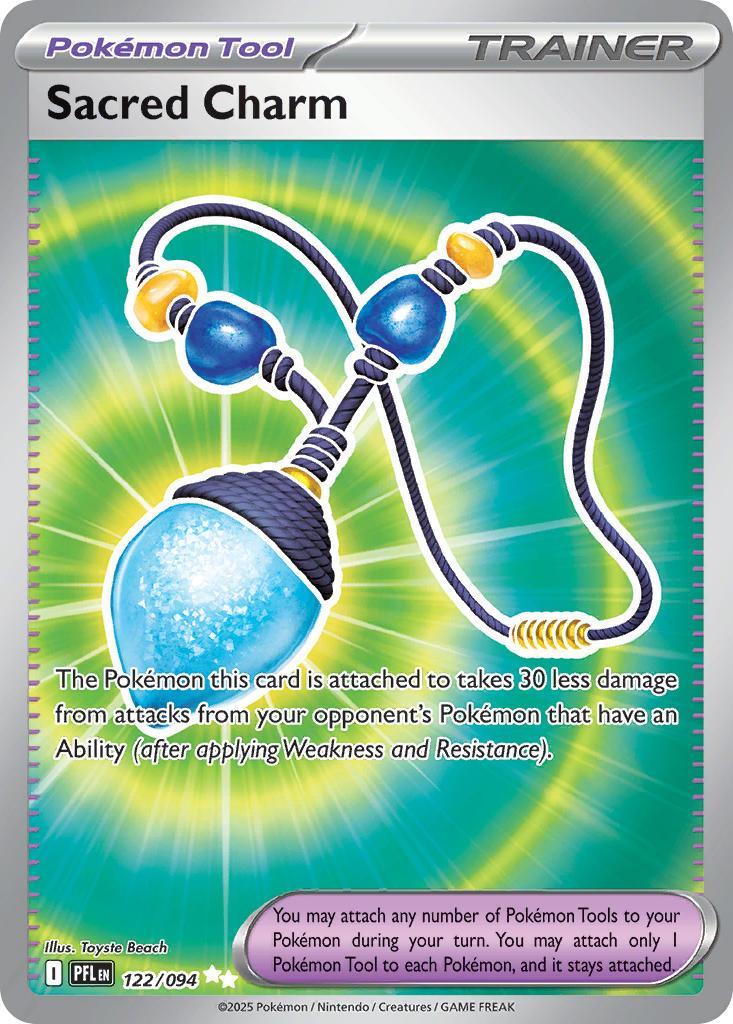 Sacred Charm 122/094 Phantasmal Flames Pokémon card | Pokebundles Ireland