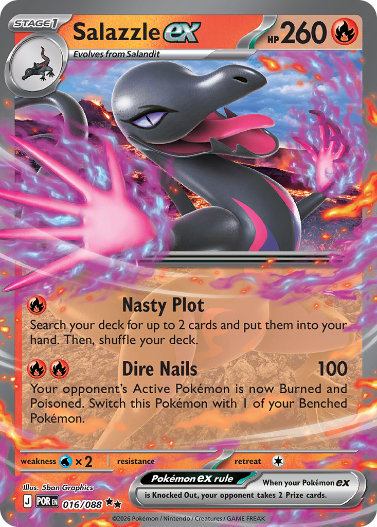 Pokemon TCG Salazzle ex 016/088 - Perfect Order