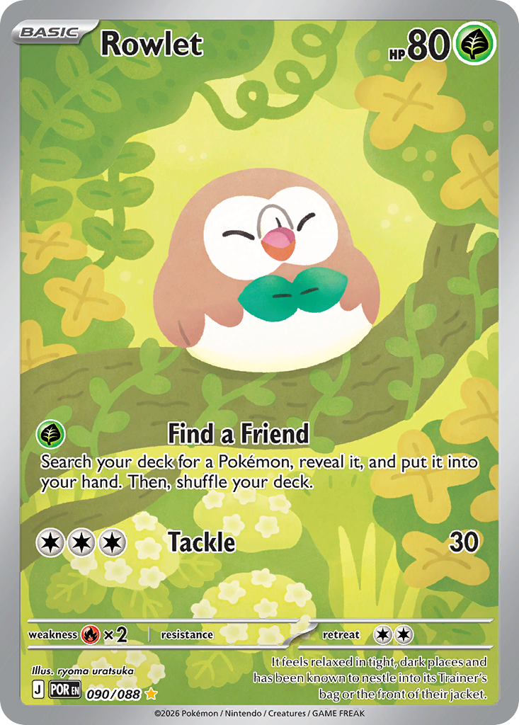 Pokemon TCG Rowlet 090/088 - Perfect Order