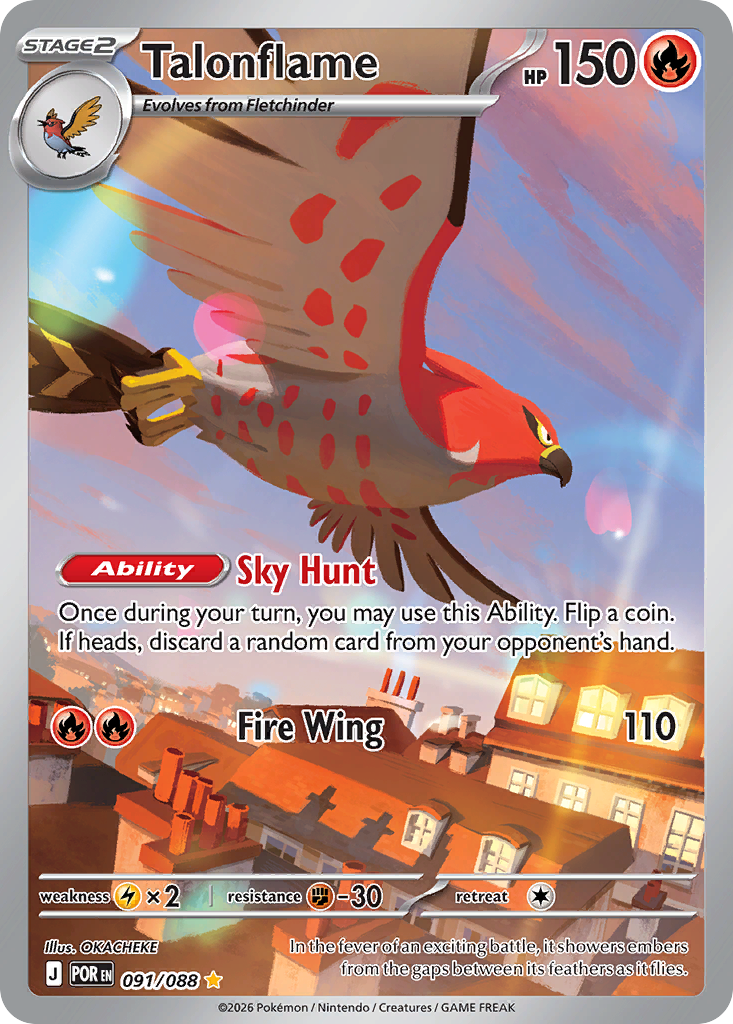 Pokemon TCG Talonflame 091/088 - Perfect Order