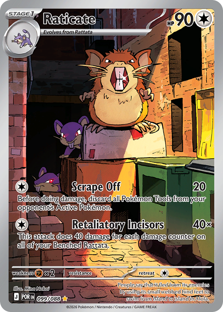 Pokemon TCG Raticate 099/088 - Perfect Order