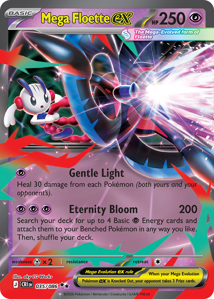 Pokemon TCG Mega Floette ex 035/086 - Chaos Rising