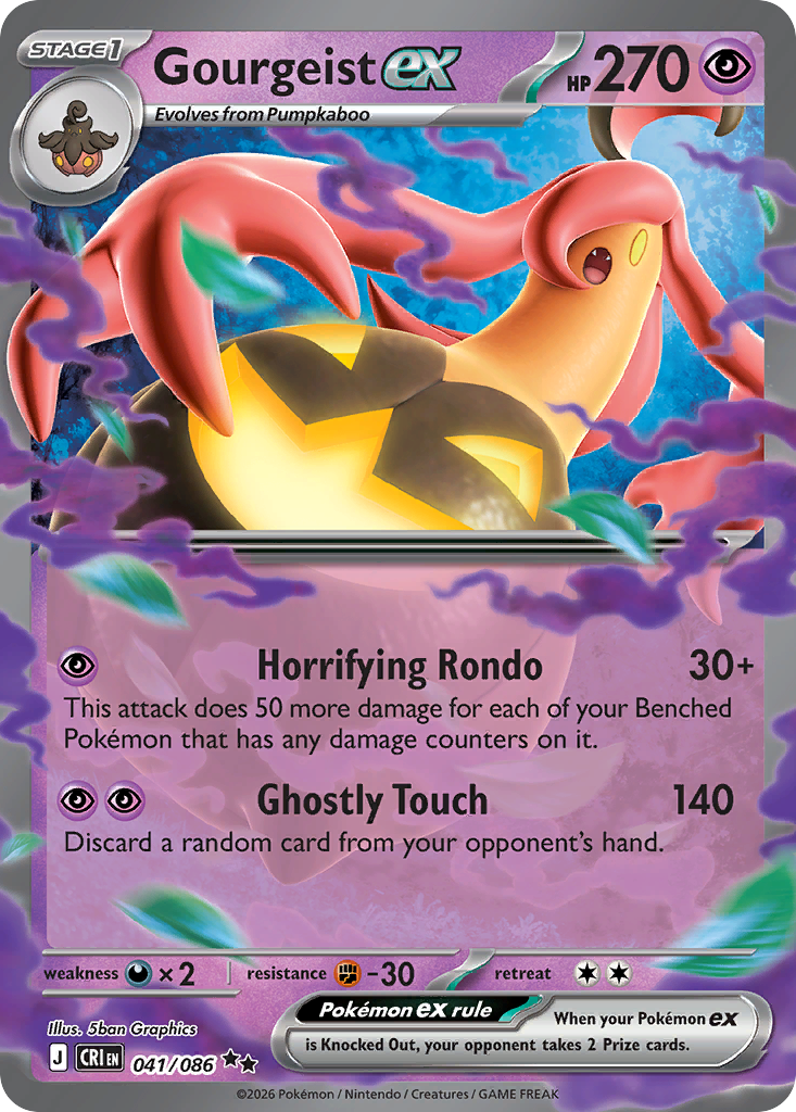 Pokemon TCG Gourgeist ex 041/086 - Chaos Rising