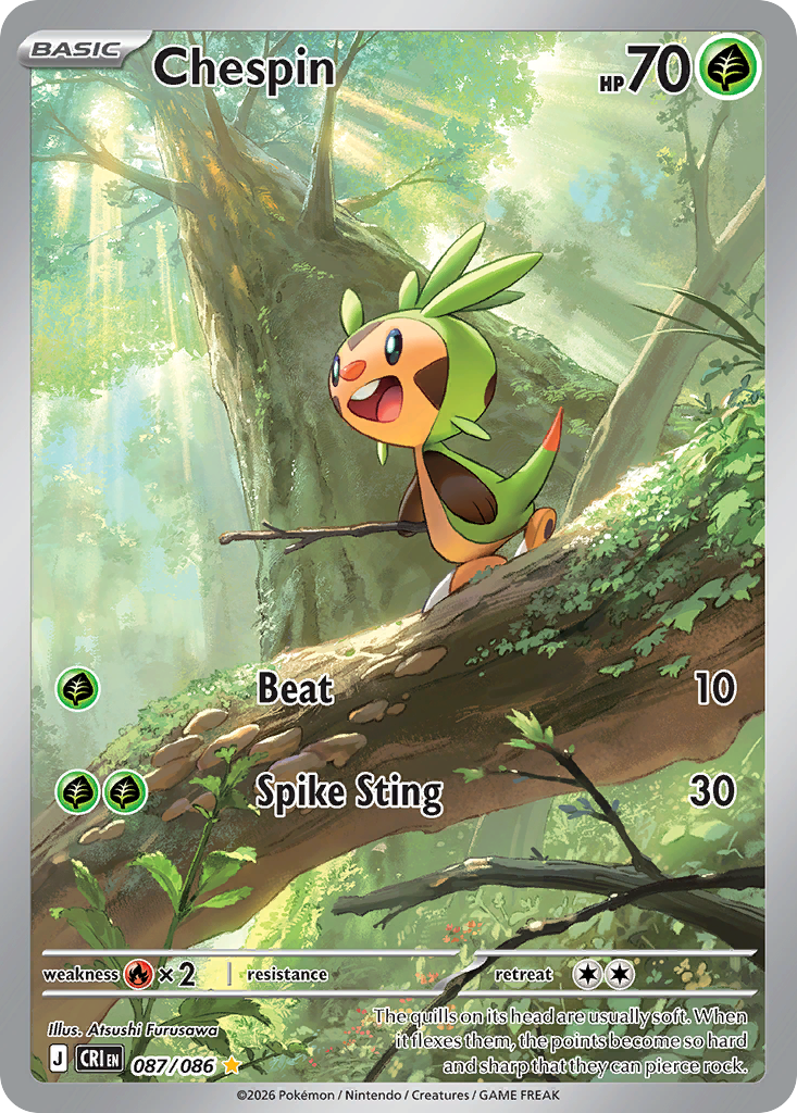 Pokemon TCG Chespin 087/086 - Chaos Rising