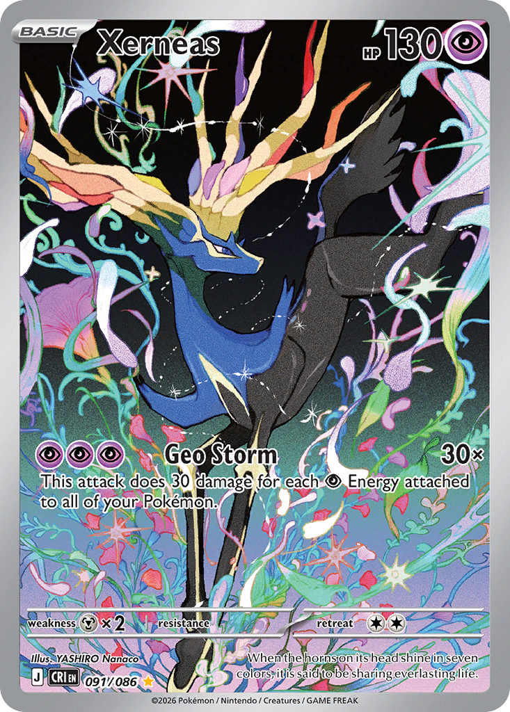 Pokemon TCG Xerneas 091/086 - Chaos Rising