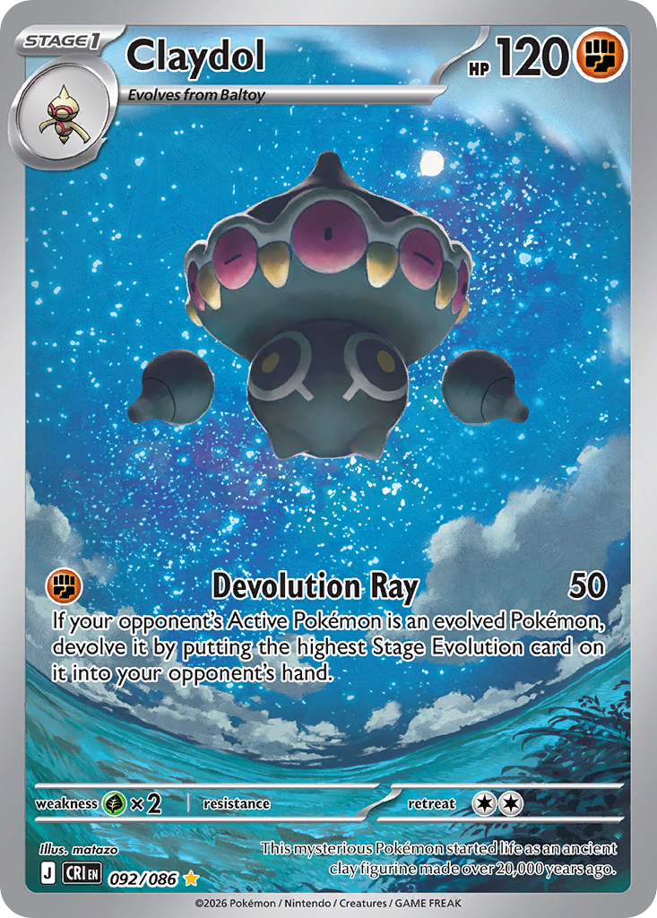 Pokemon TCG Claydol 092/086 - Chaos Rising