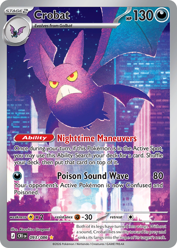 Pokemon TCG Crobat 093/086 - Chaos Rising