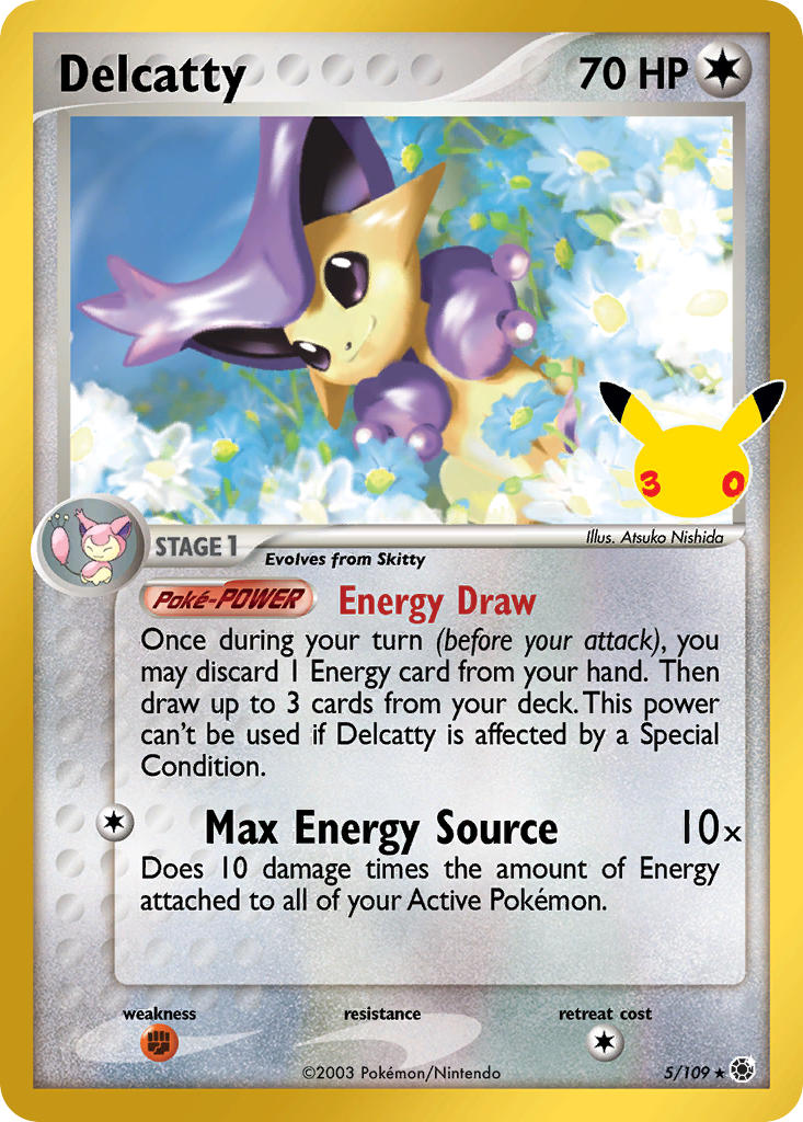 Pokemon TCG Delcatty (EX Ruby &amp; Sapphire 5/109) - 30th Celebration Classic Collection