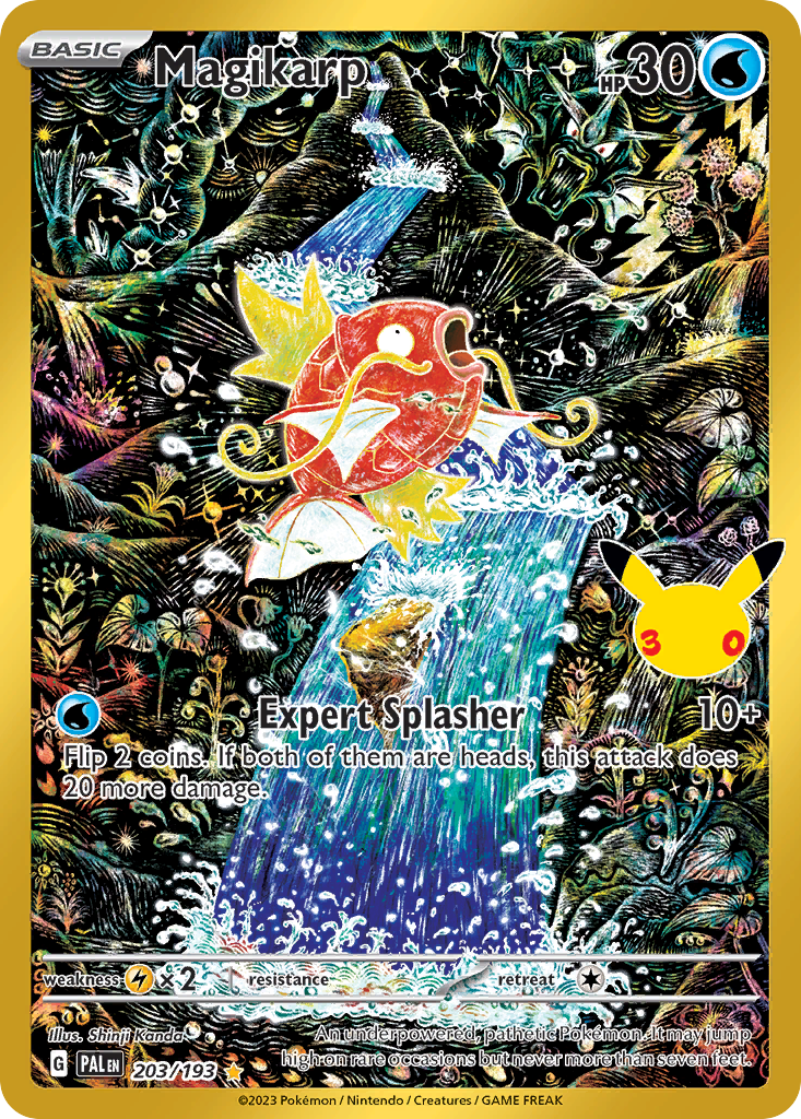 Pokemon TCG Magikarp (Paldea Evolved 203/193) - 30th Celebration Classic Collection