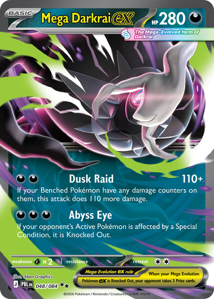 Mega Darkrai ex 048/084 - Pitch Black