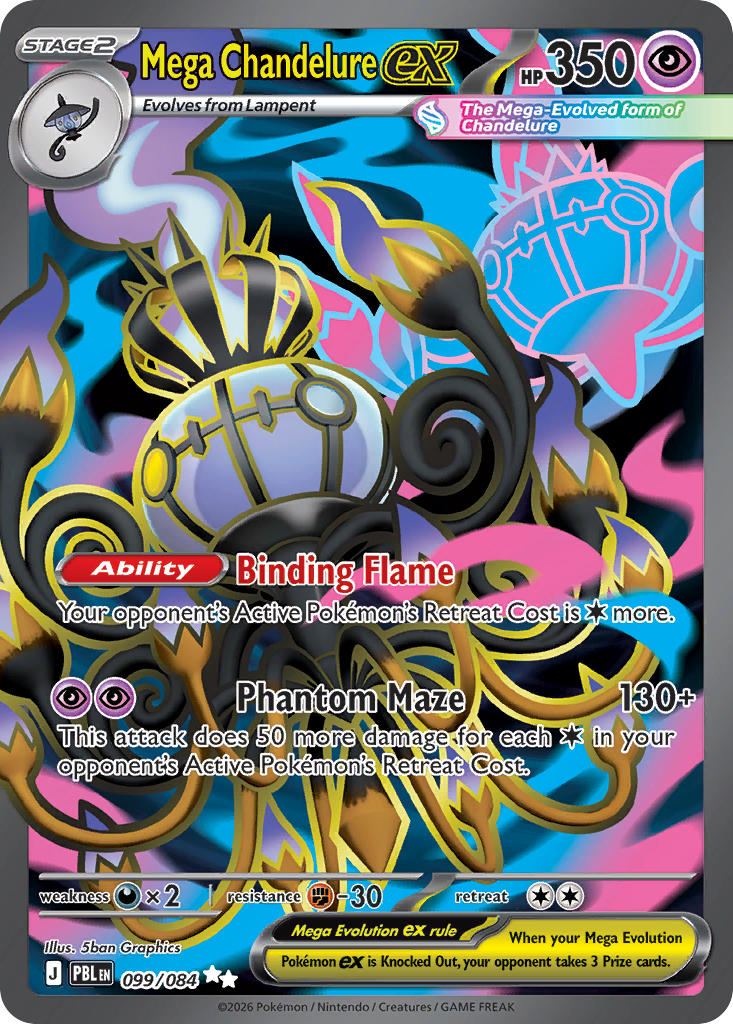 Mega Chandelure ex 099/084 - Pitch Black