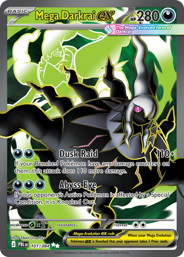 Mega Darkrai ex 101/084 - Pitch Black