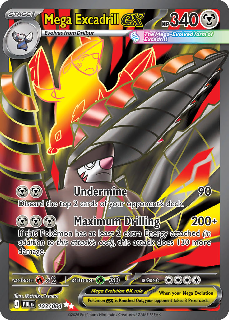 Mega Excadrill ex 103/084 - Pitch Black