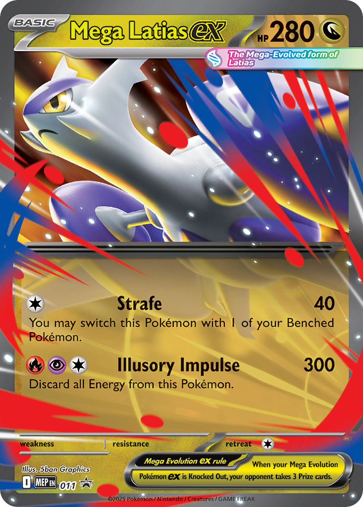 Pokemon TCG Mega Latias ex 011 - Mega Evolution Promos