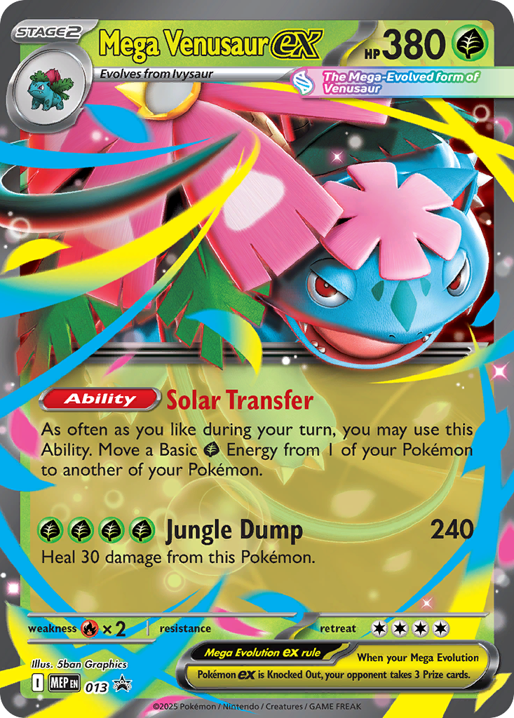 Pokemon TCG Mega Venusaur ex 013 - Mega Evolution Promos