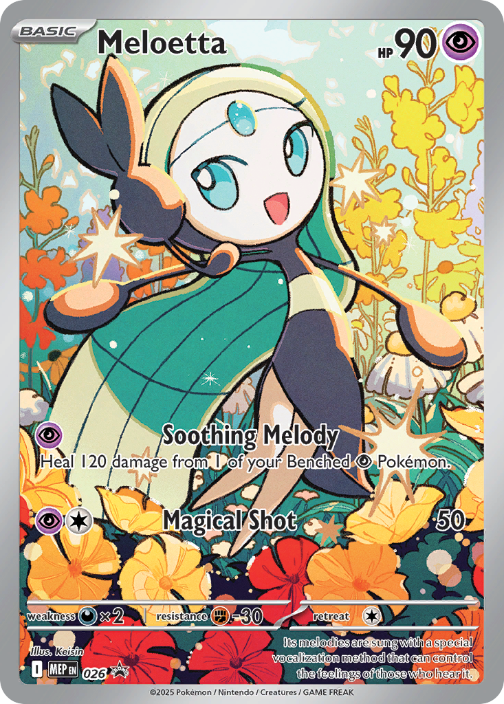 Pokemon TCG Meloetta 026 - Mega Evolution Promos