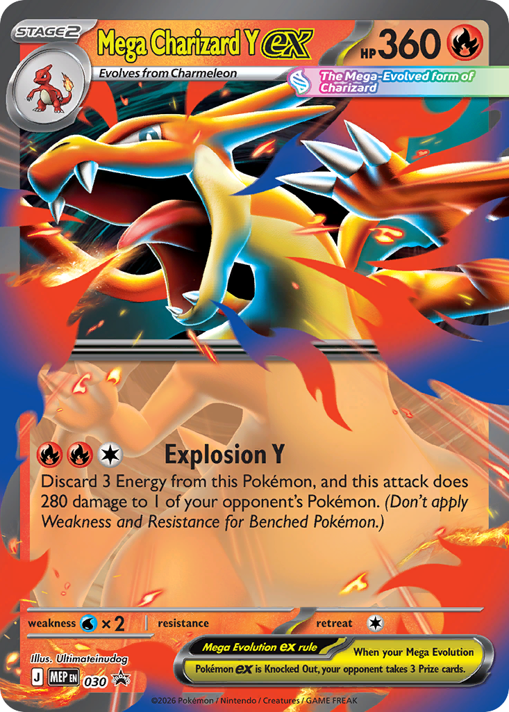 Pokemon TCG Mega Charizard Y ex 030 - Mega Evolution Promos