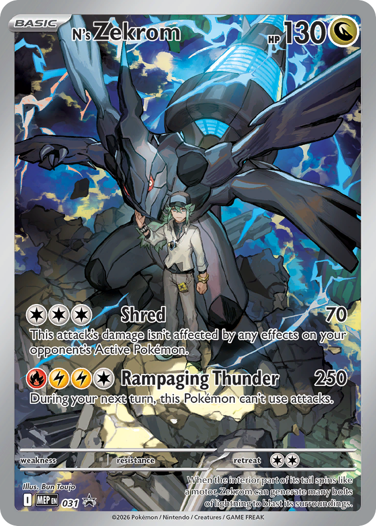 Pokemon TCG N's Zekrom 031 - Mega Evolution Promos