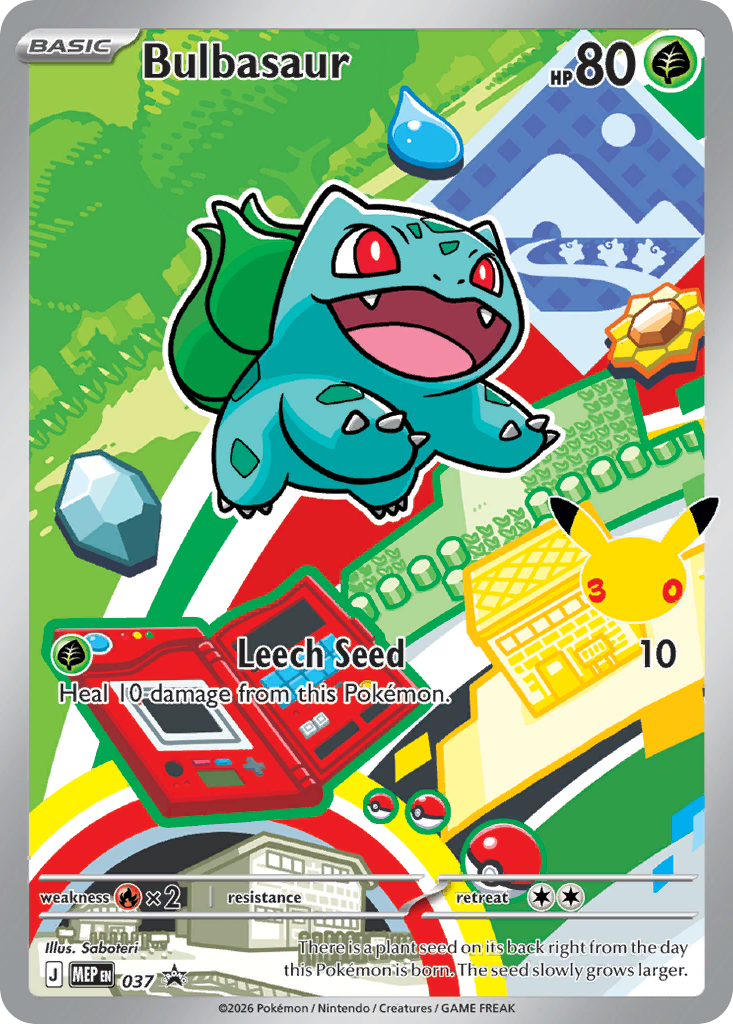 Pokemon TCG Bulbasaur 037 - Mega Evolution Promos