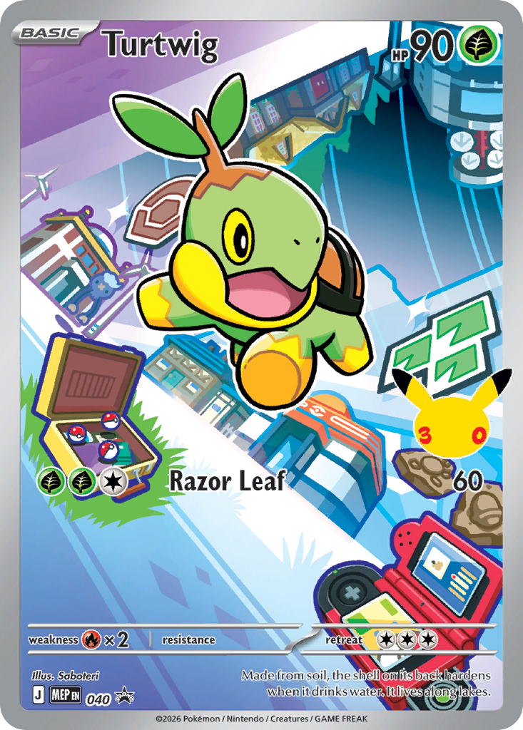 Pokemon TCG Turtwig 040 - Mega Evolution Promos