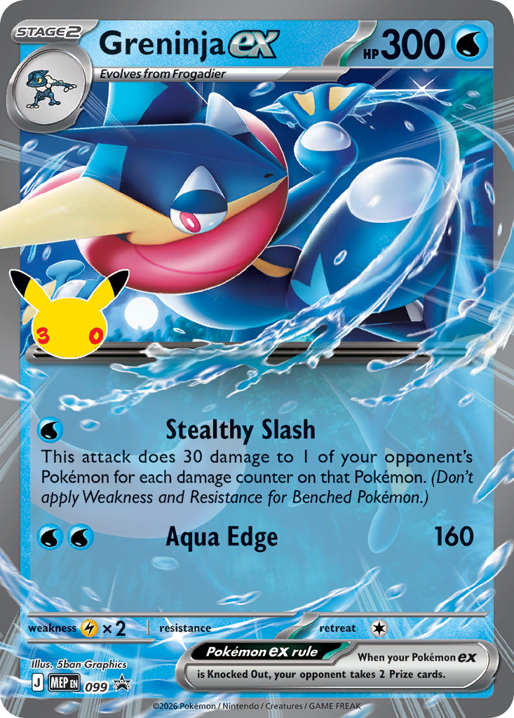 Pokemon TCG Greninja ex 099 - Mega Evolution Promos