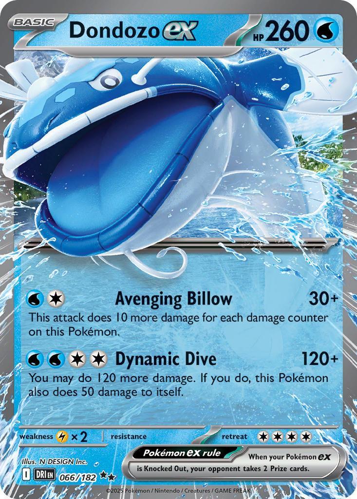 Dondozo ex 066/182 Destined Rivals Pokémon card | Pokebundles Ireland