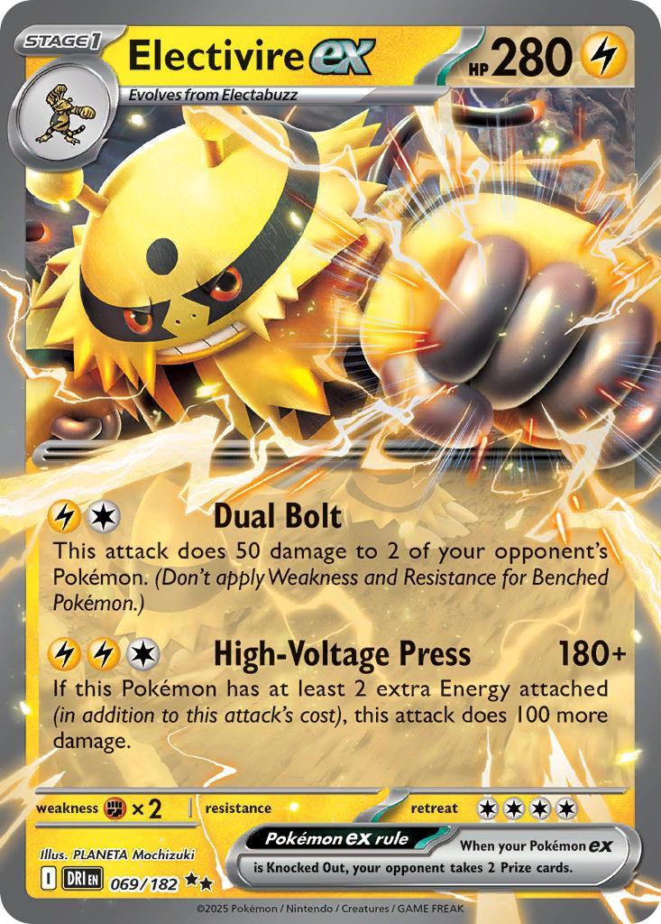 Electivire ex 069/182 Destined Rivals Pokémon card | Pokebundles Ireland