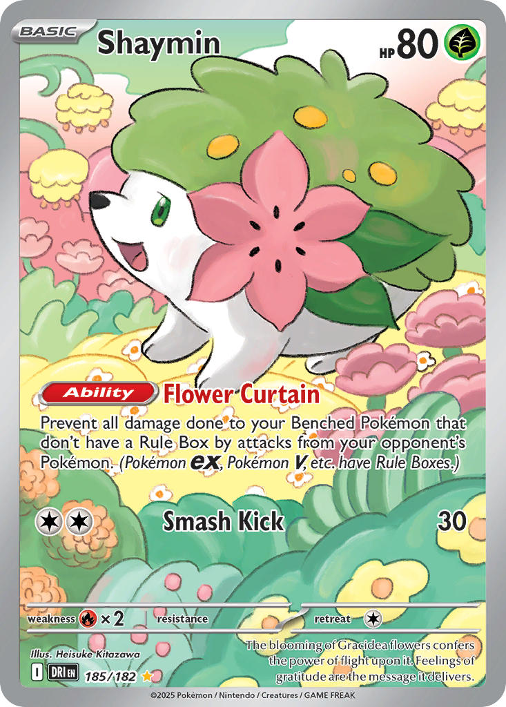 Pokemon TCG Shaymin 185/182 - Destined Rivals - Pokebundles Ireland