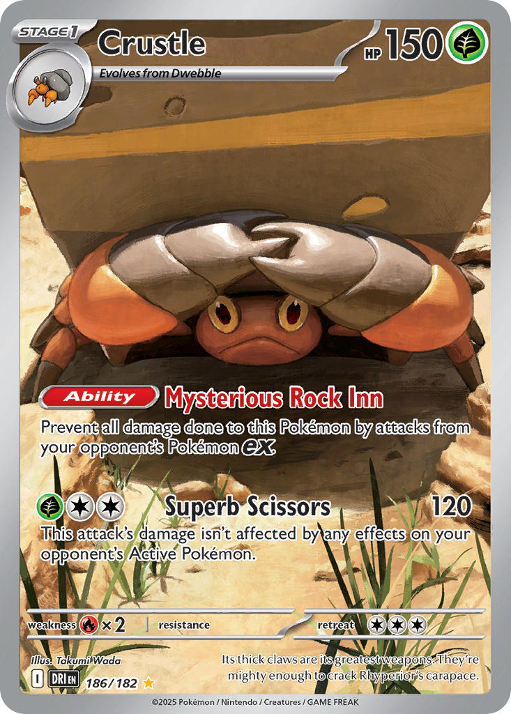 Pokemon TCG Crustle 186/182 - Destined Rivals
